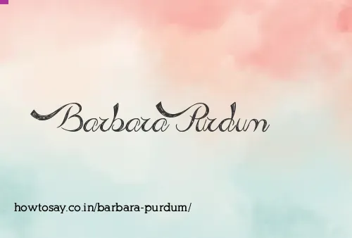 Barbara Purdum