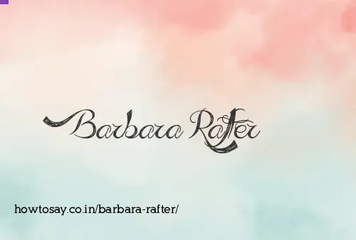 Barbara Rafter