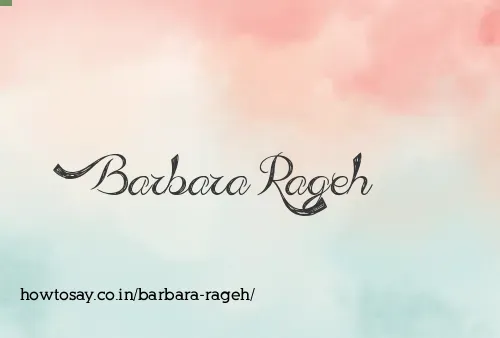 Barbara Rageh