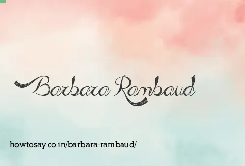 Barbara Rambaud