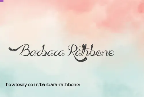 Barbara Rathbone