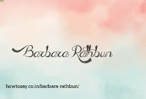 Barbara Rathbun