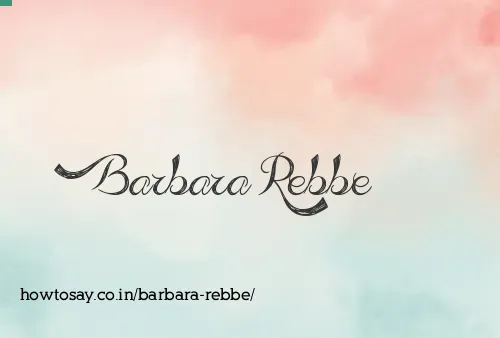 Barbara Rebbe