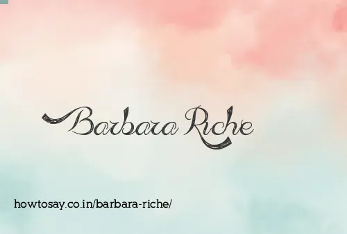 Barbara Riche