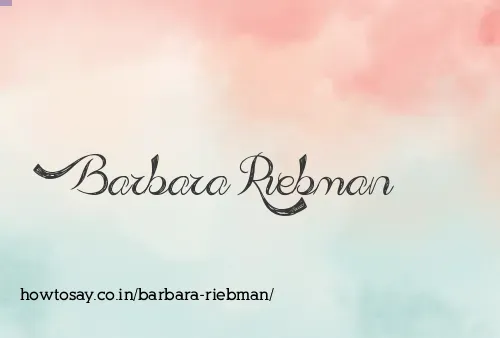 Barbara Riebman