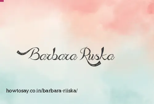 Barbara Riiska