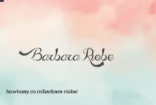 Barbara Riobe