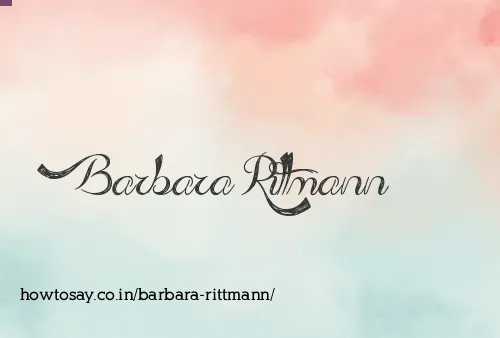 Barbara Rittmann