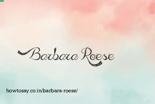 Barbara Roese