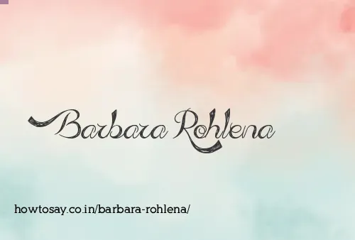 Barbara Rohlena