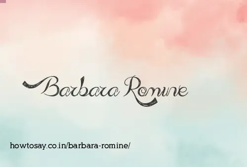 Barbara Romine