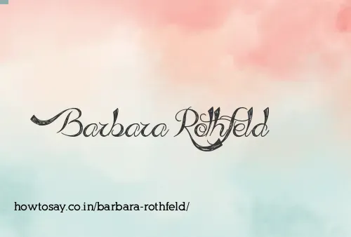 Barbara Rothfeld