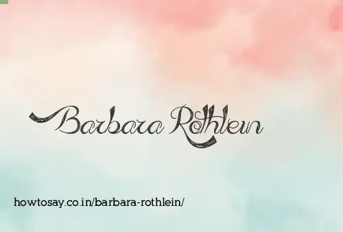 Barbara Rothlein