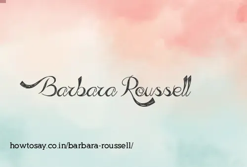 Barbara Roussell