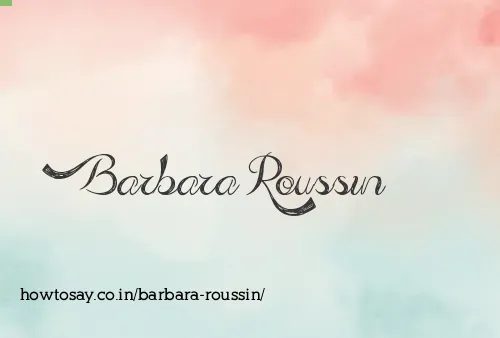 Barbara Roussin