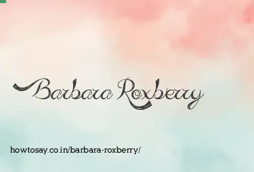 Barbara Roxberry
