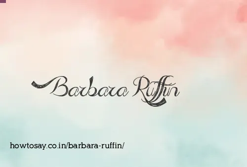 Barbara Ruffin