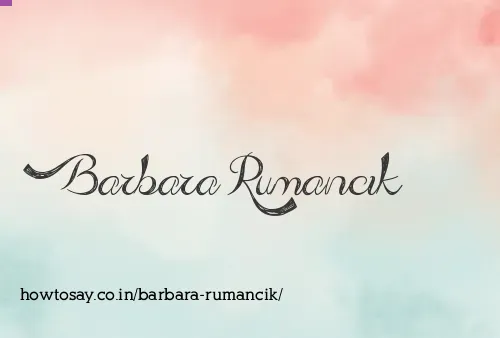 Barbara Rumancik