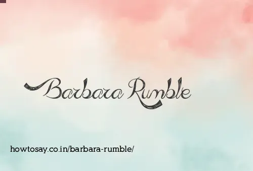 Barbara Rumble