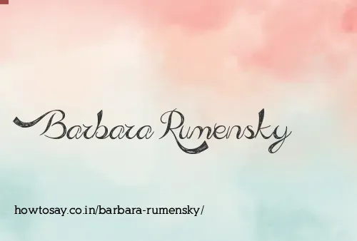 Barbara Rumensky