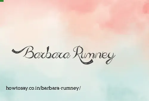 Barbara Rumney