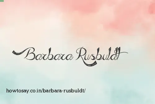 Barbara Rusbuldt