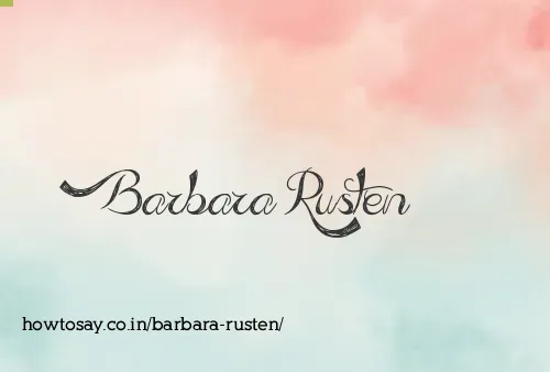 Barbara Rusten
