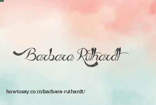 Barbara Ruthardt