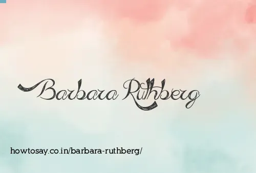Barbara Ruthberg