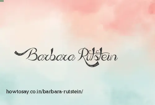 Barbara Rutstein