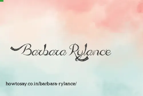 Barbara Rylance