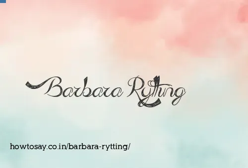 Barbara Rytting