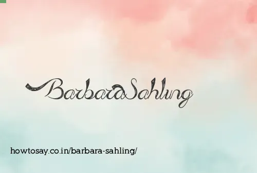Barbara Sahling