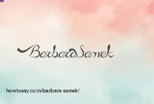 Barbara Samek