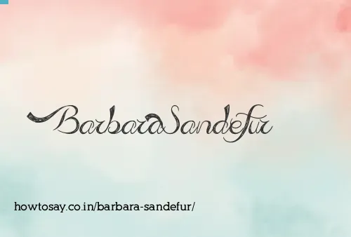 Barbara Sandefur