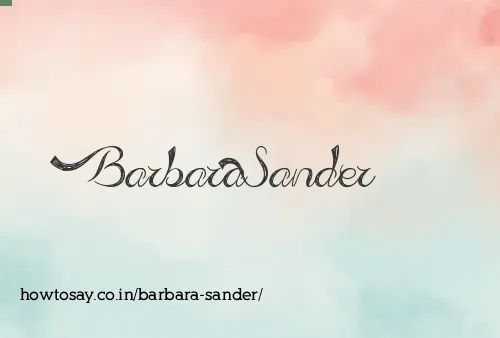Barbara Sander