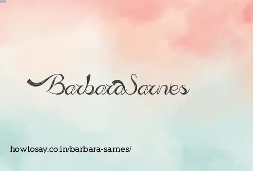 Barbara Sarnes