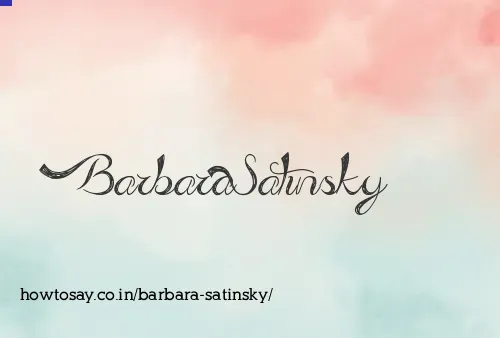 Barbara Satinsky
