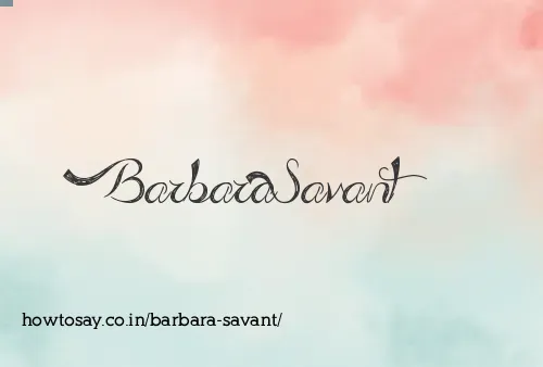 Barbara Savant