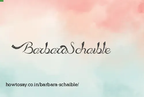 Barbara Schaible