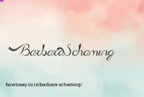 Barbara Schaming