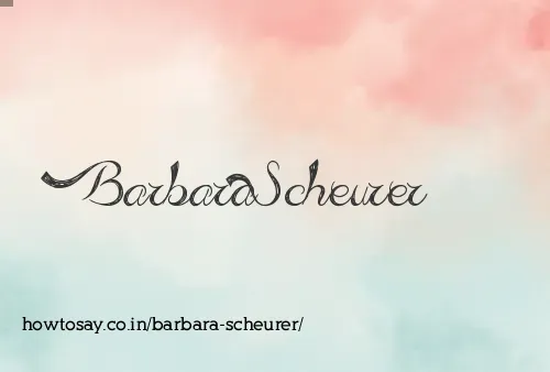 Barbara Scheurer