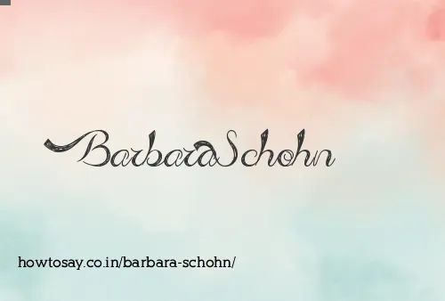 Barbara Schohn