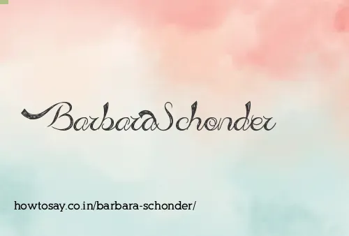 Barbara Schonder