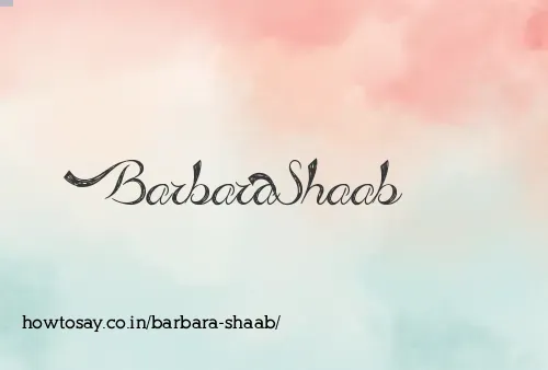 Barbara Shaab