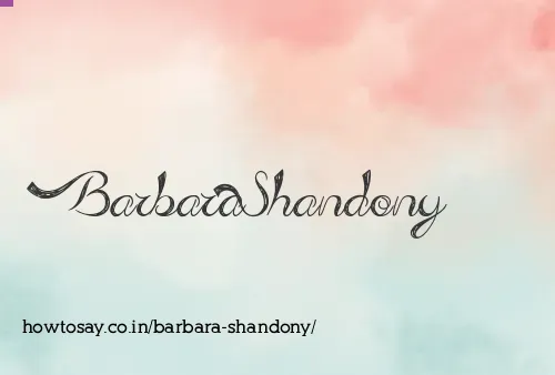 Barbara Shandony