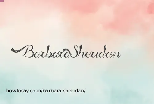 Barbara Sheridan