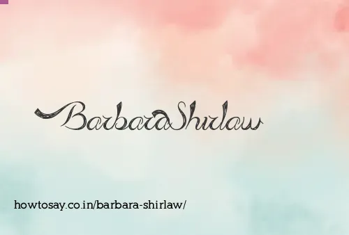 Barbara Shirlaw