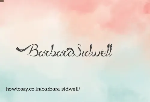 Barbara Sidwell