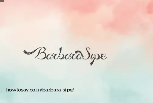 Barbara Sipe